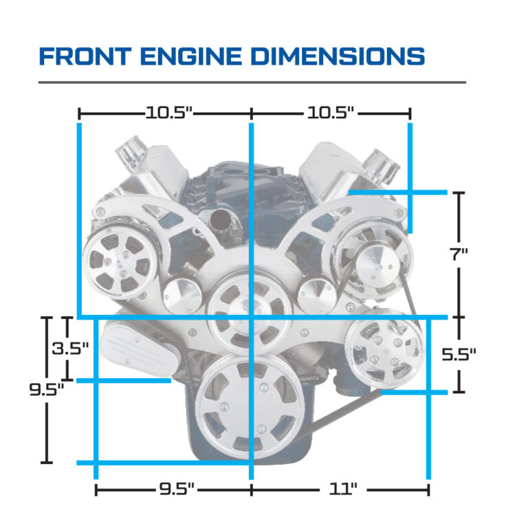 CVF Racing Carbon Fiber Serpentine System for Small Block Ford - All ...