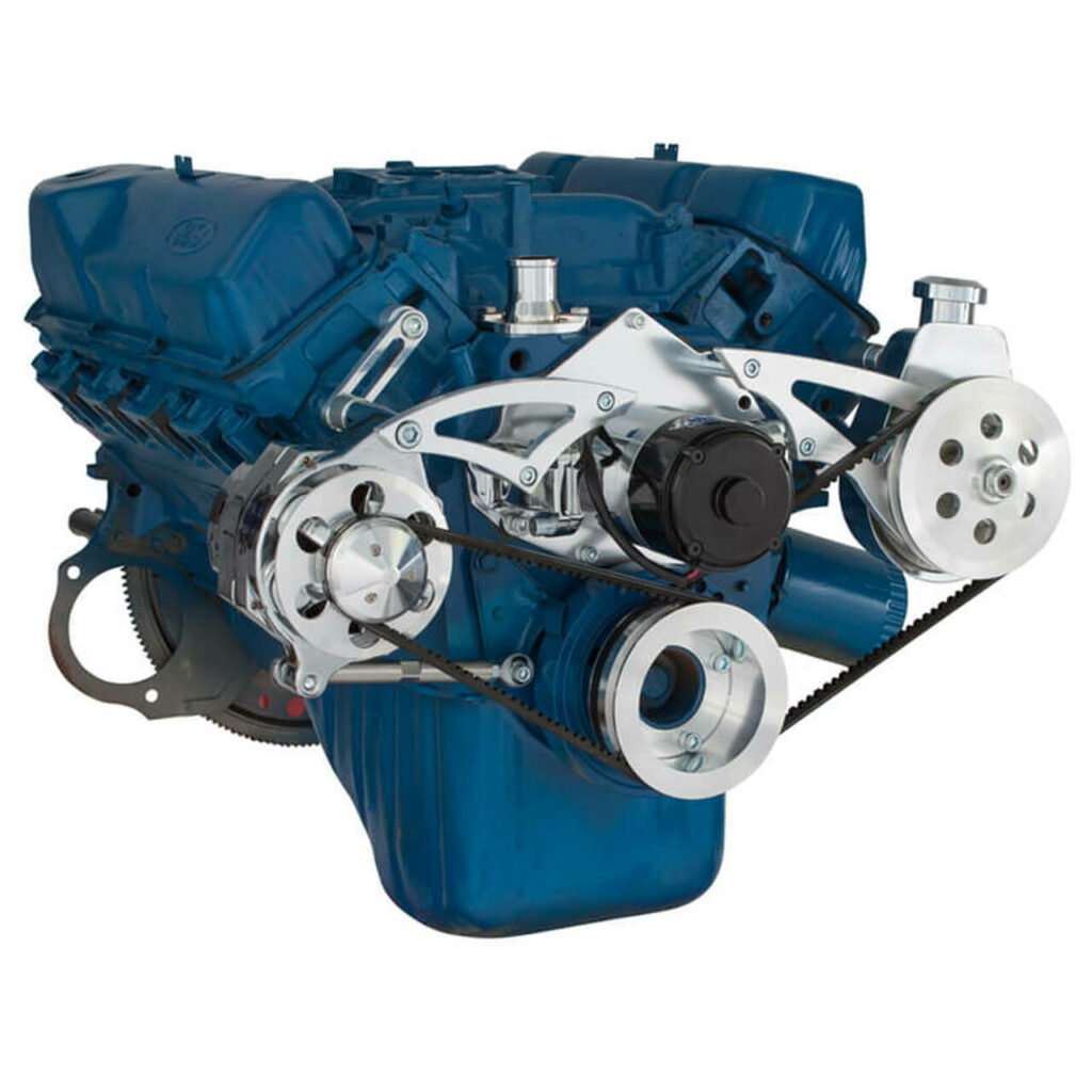 Ford 351C, 351M & 400 V-Belt System - Power Steering & Alternator with ...